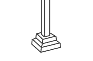 poteau 2''