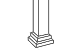 poteau 3''